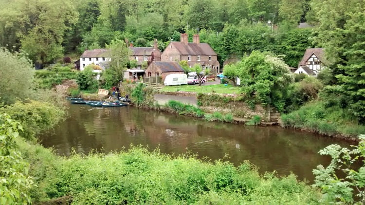 Beautiful scenery at the Ironbridge Gorge