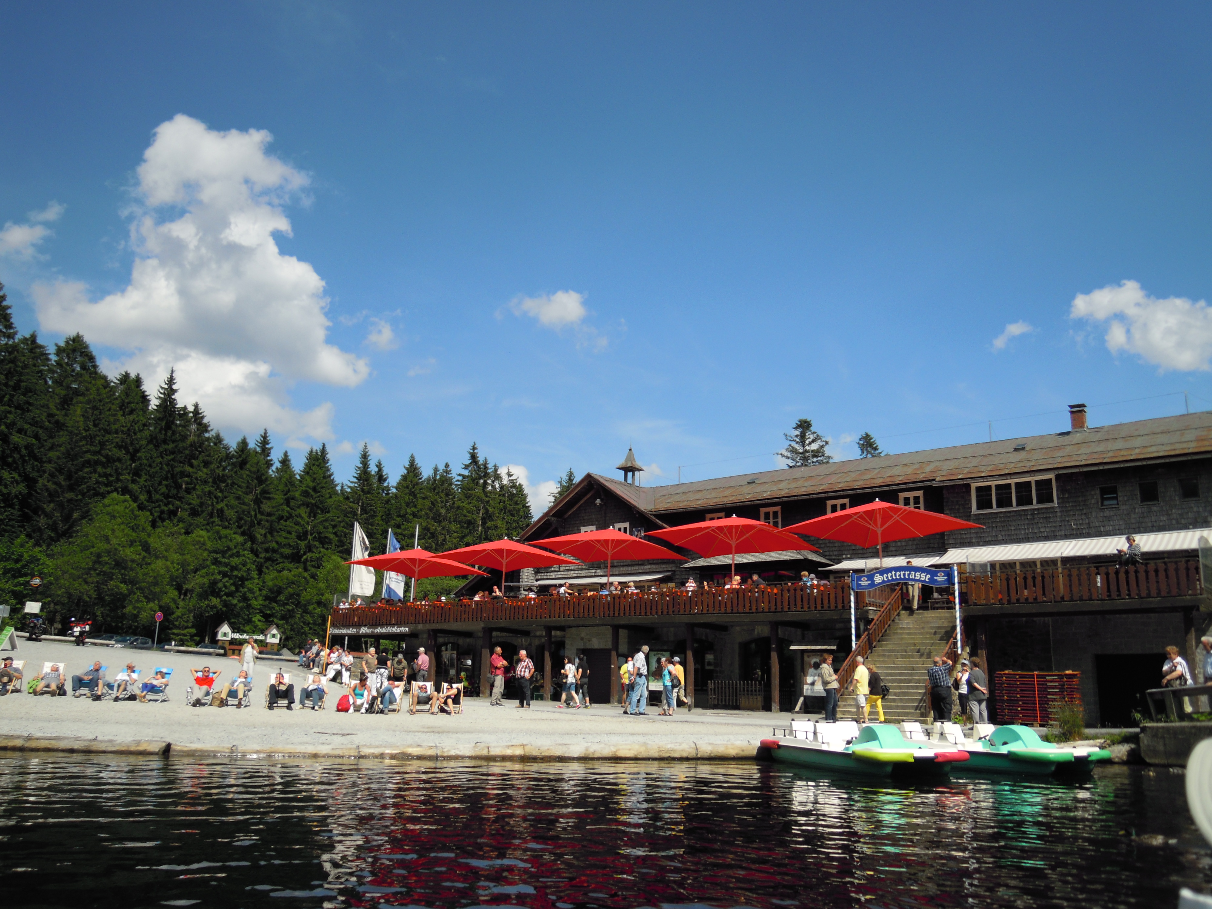 Boating on the Arbersee Lake