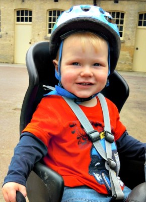Daniel enjoying his bike ride