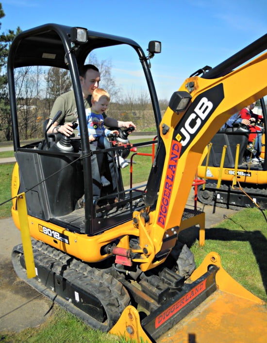 Toddler at Diggerland