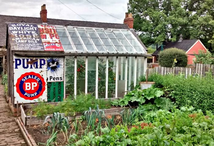 A garden at the Colliery Village
