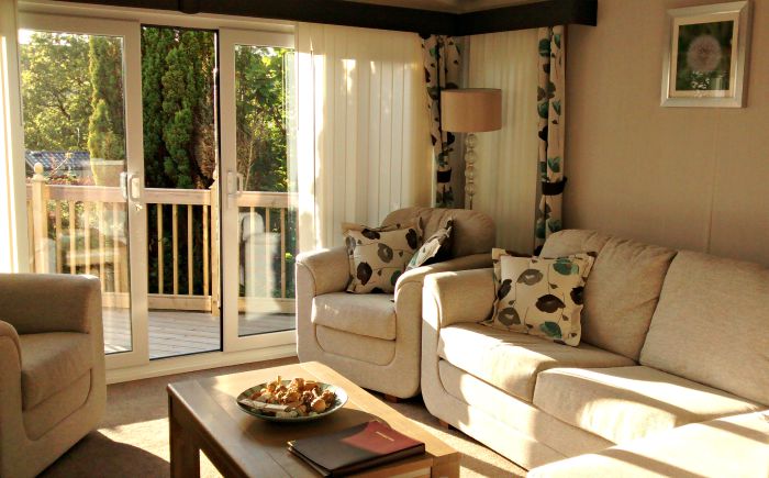The sitting room in our holiday home at Holgates