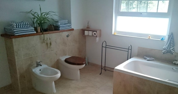 The bathroom at Oakwood Mews Cottage