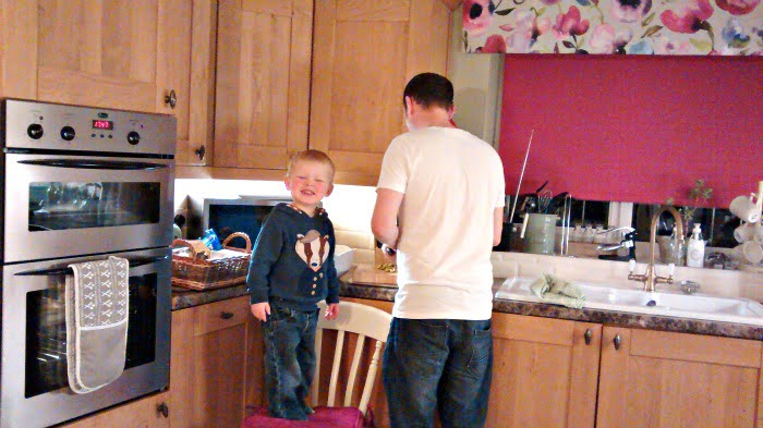 The kitchen at Evergreen Cottage