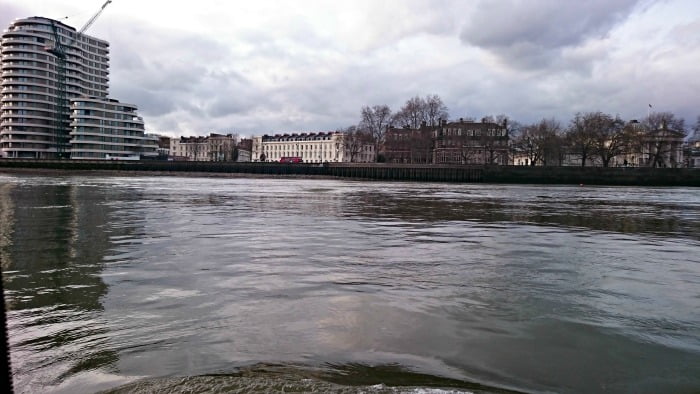 In the river!