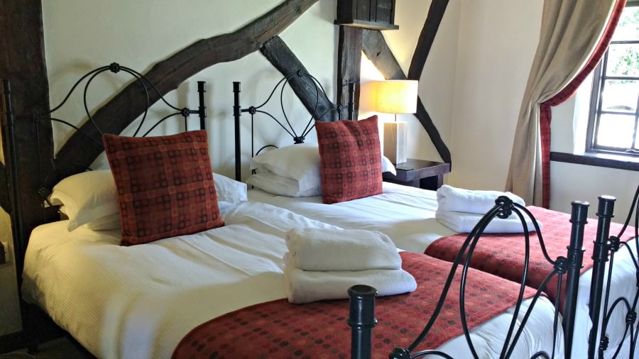 The bedroom at Clydey Cottages in Pembrokeshire