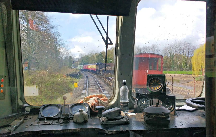 Chugging out of Pickering Station