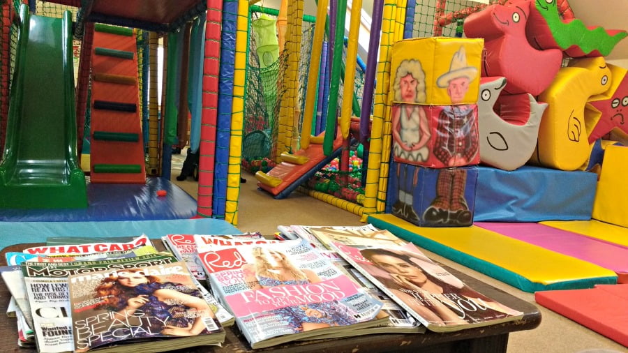 The play room at the Clydey Cottages in Pembrokeshire