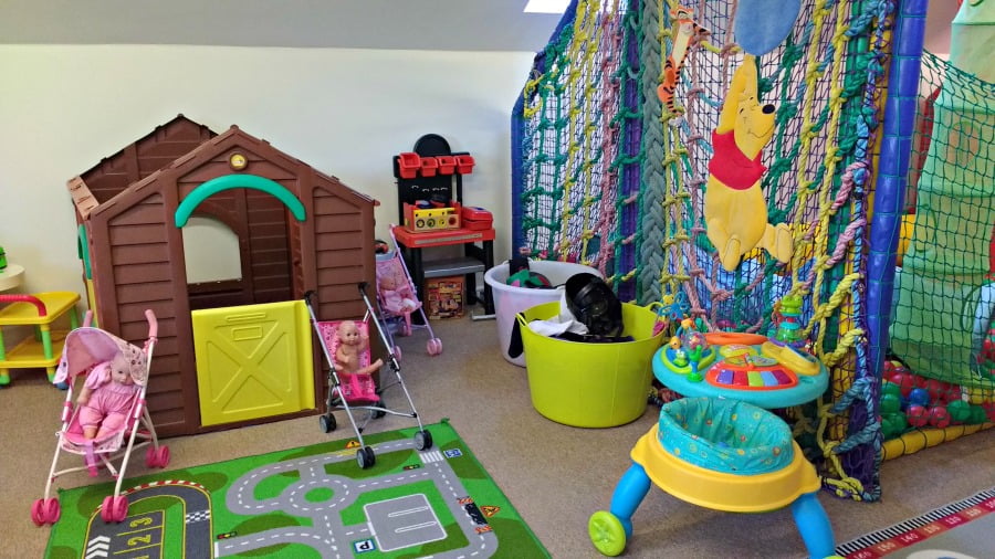 The playroom at Clydey Cottages at Pembrokeshire