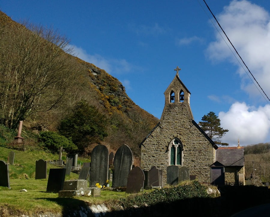 Llangrannog Village in Pembrokeshire