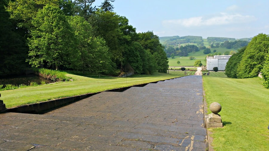 The cascade at Chatsworth Gardens