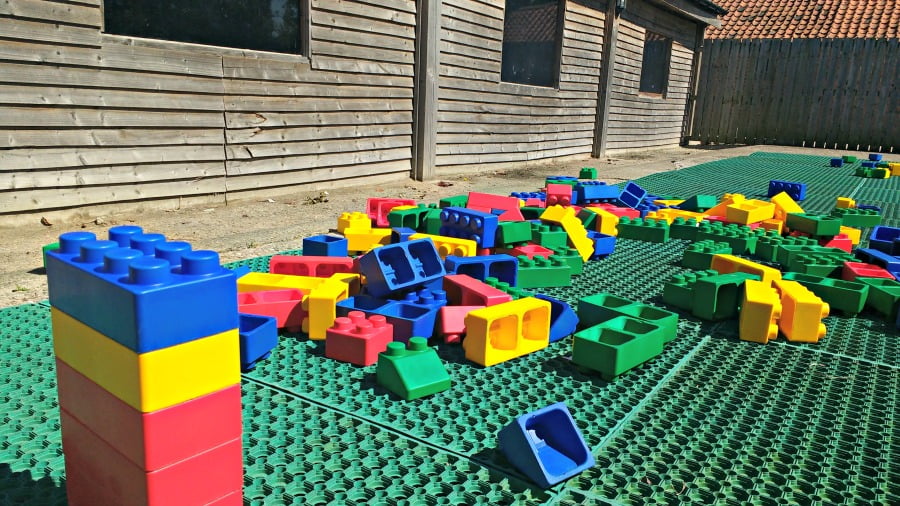 The construction zone at the York Maze