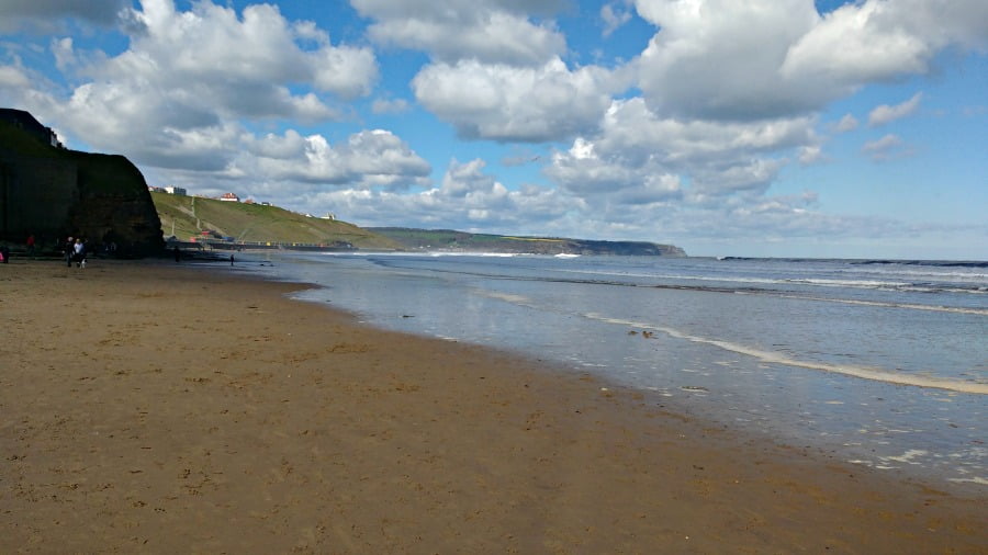 West Cliff Beach at Whitby