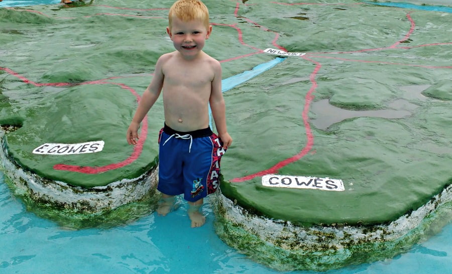 The Paddling Pool at Ventnor in the Isle Of Wight