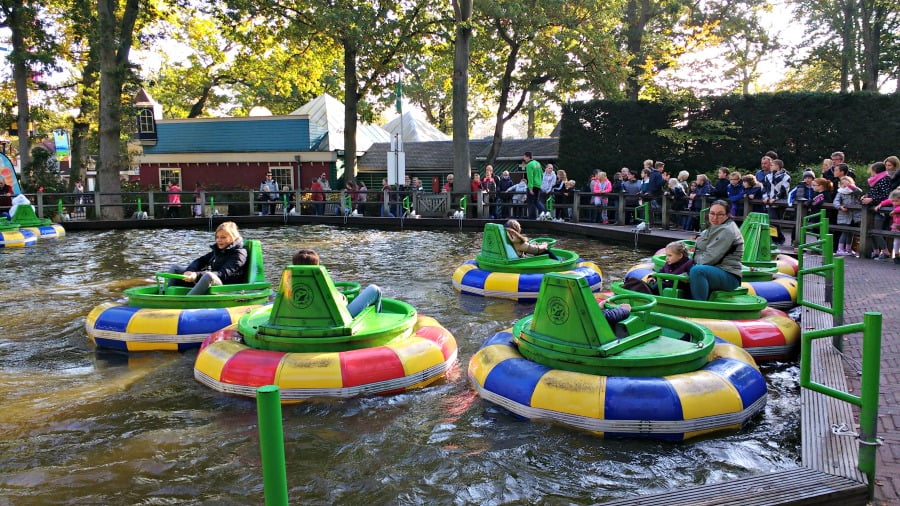 The bumper boats at Duinrell