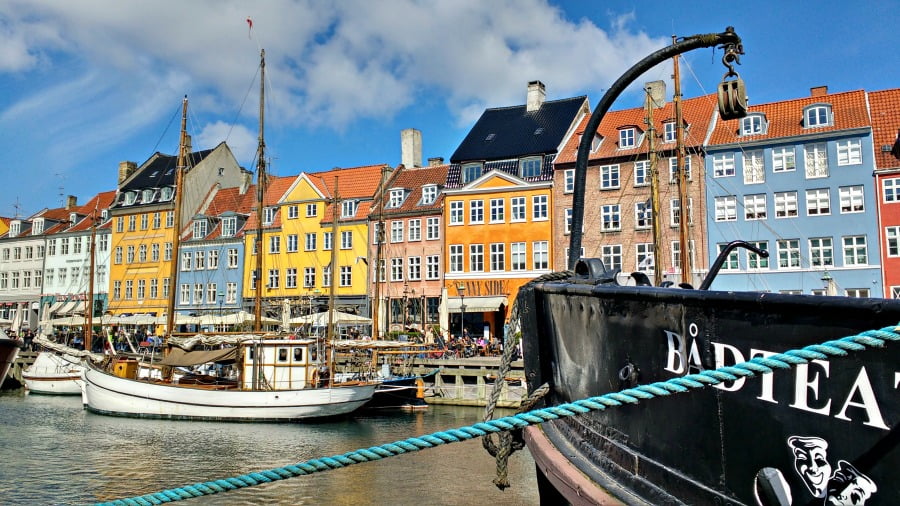 Nyhavn Harbour In Copenhagen