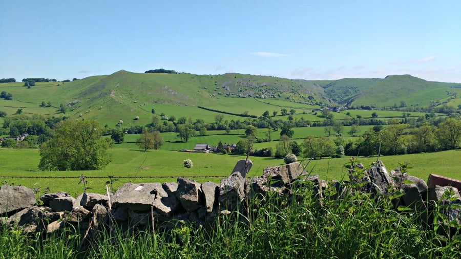 The Peak District hills