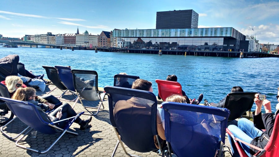 The harbour in Copenhagen