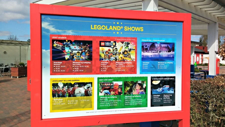Shows at Legoland Billund in Denmark