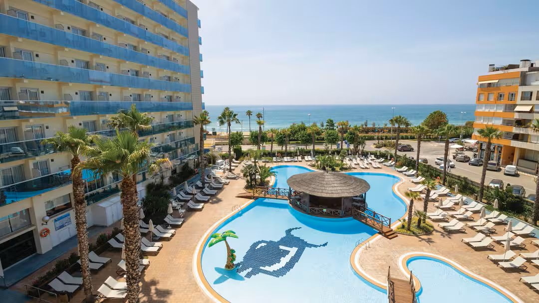 hotel with a waterpark