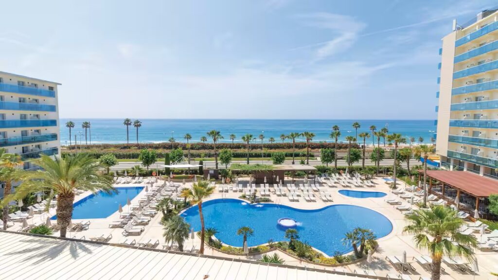 hotel with a waterpark