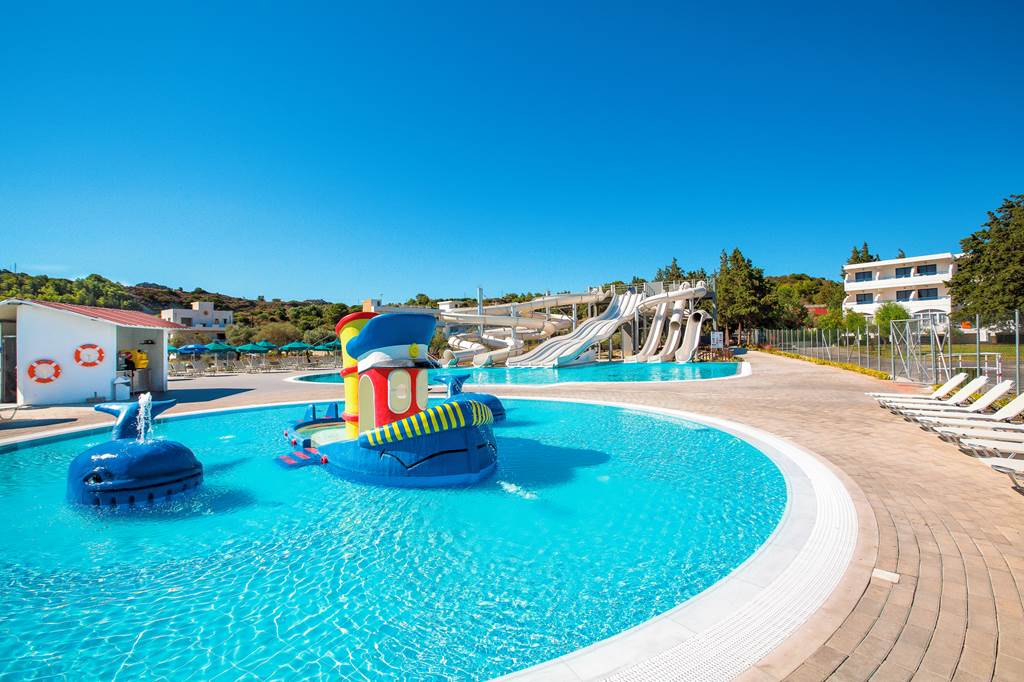 toddler friendly hotel in rhodes with a waterpark