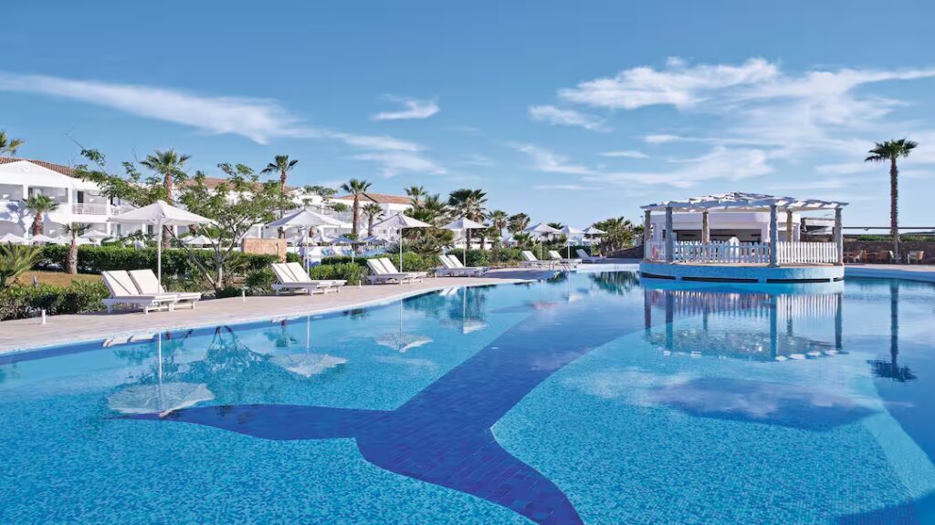 hotel in corfu near a sandy beach