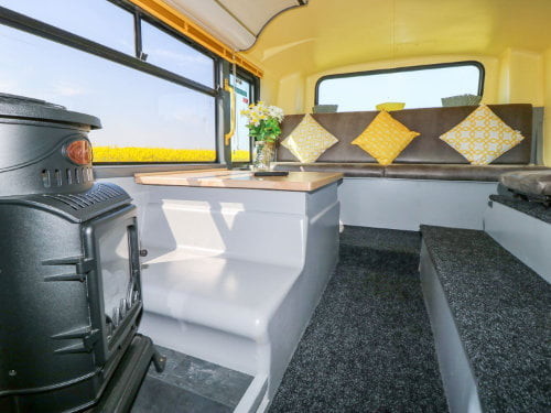 converted bus in yorkshire