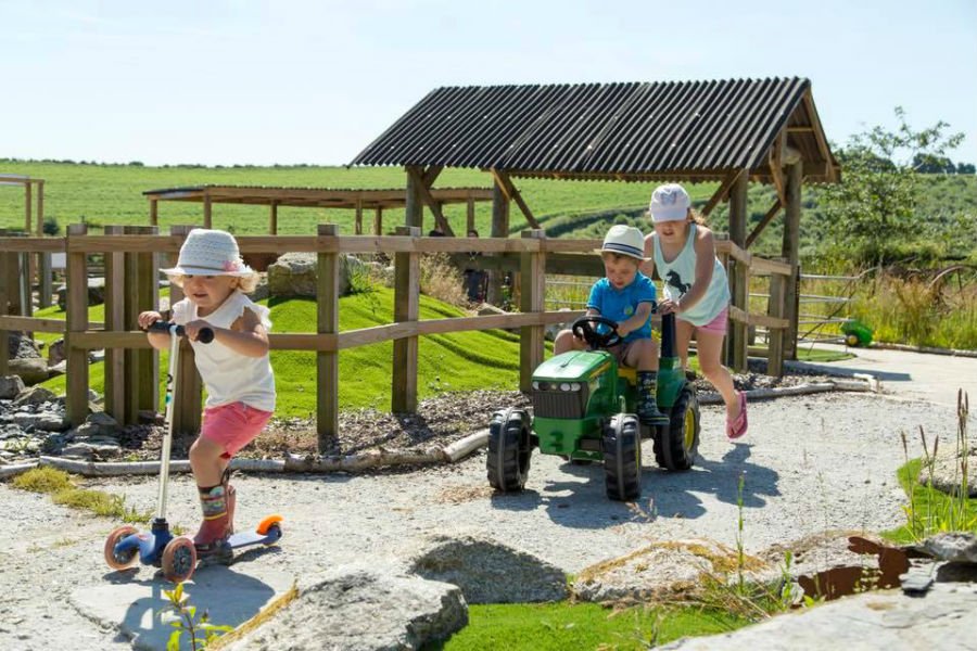 baby and toddler friendly cottage with a playground