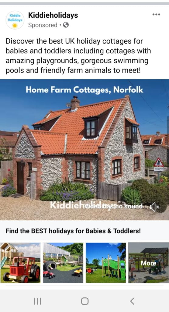 baby and toddler friendly cottages
