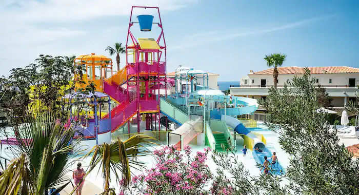 toddler friendly resort in greece with a splash park