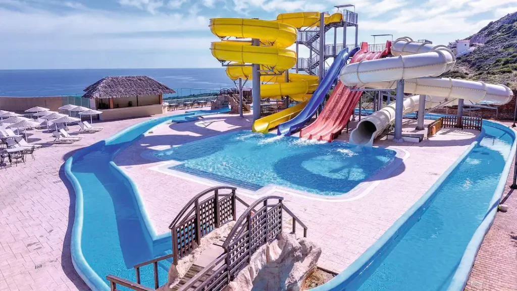 toddler friendly resort in greece with a waterpark