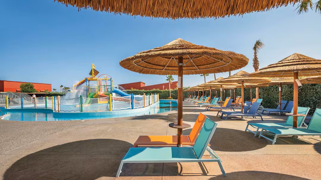 greece hotel with a waterslides