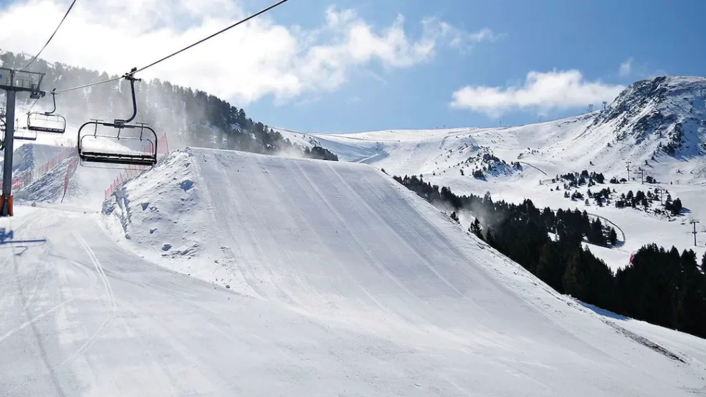 skiing with toddler