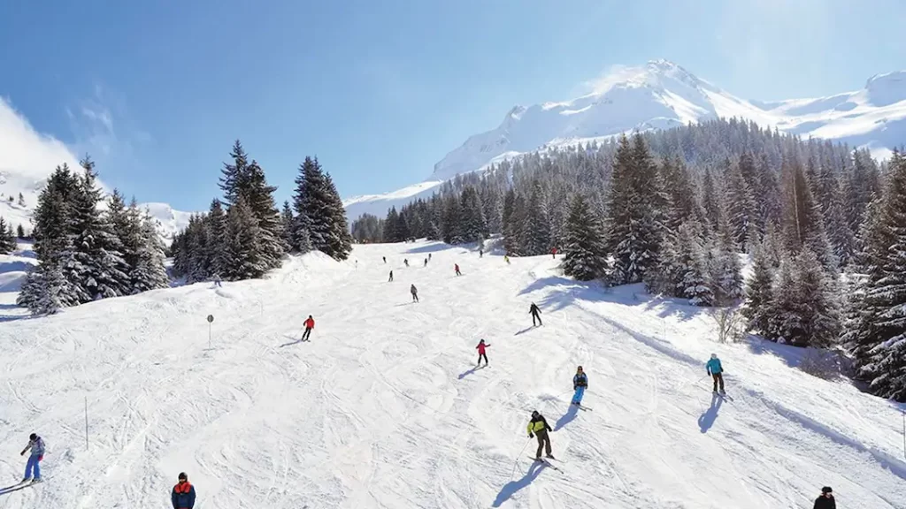 skiing with toddler