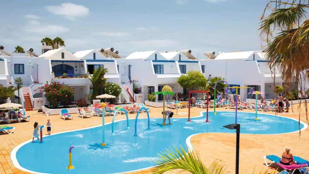 toddler friendly hotel in lanzarote with waterslides
