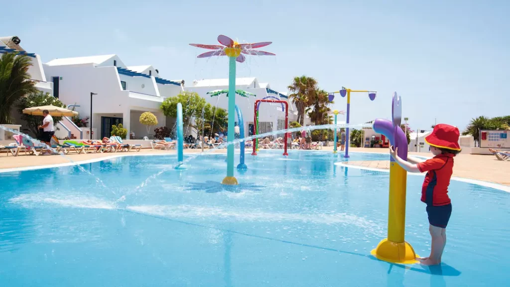 toddler friendly hotel in lanzarote with waterslides