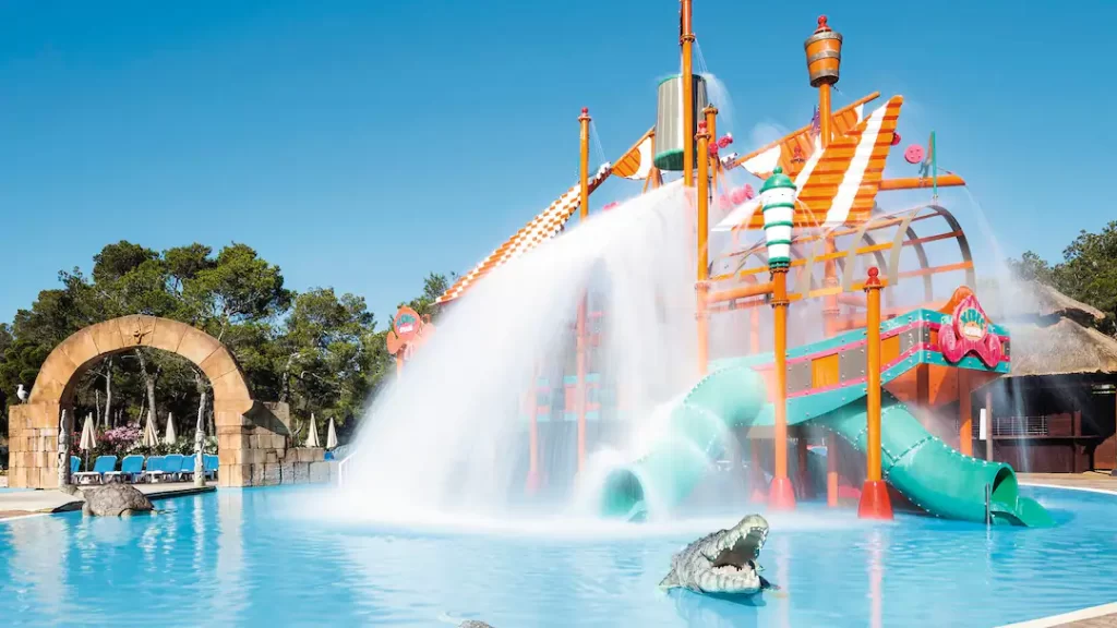 toddler friendly hotel ibiza with a splash park