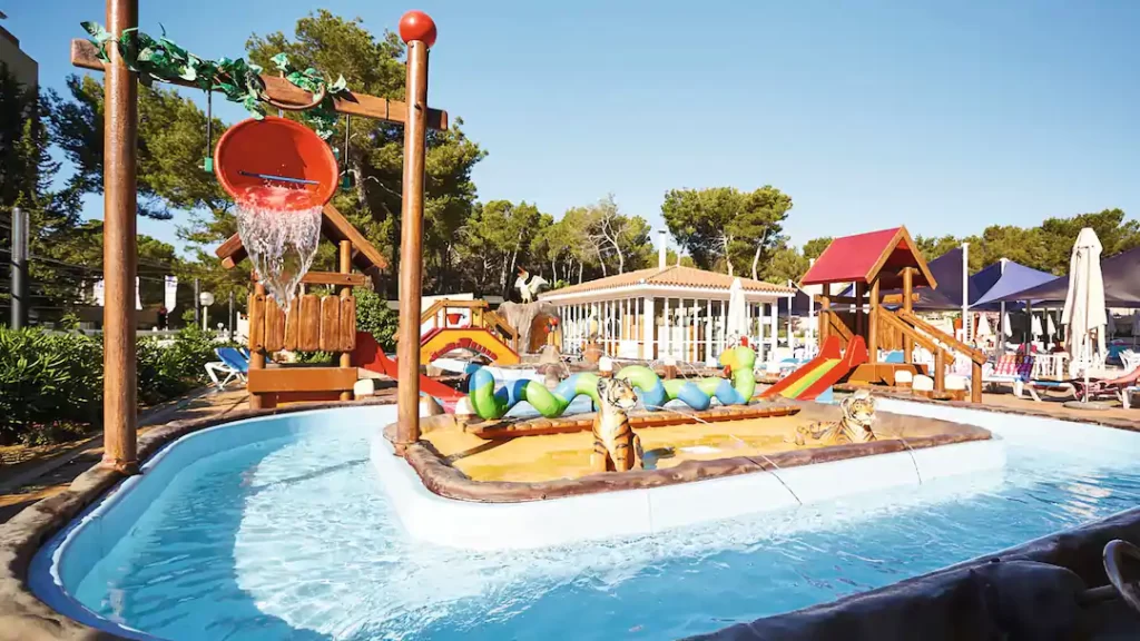 toddler friendly hotel in ibiza with a splash park