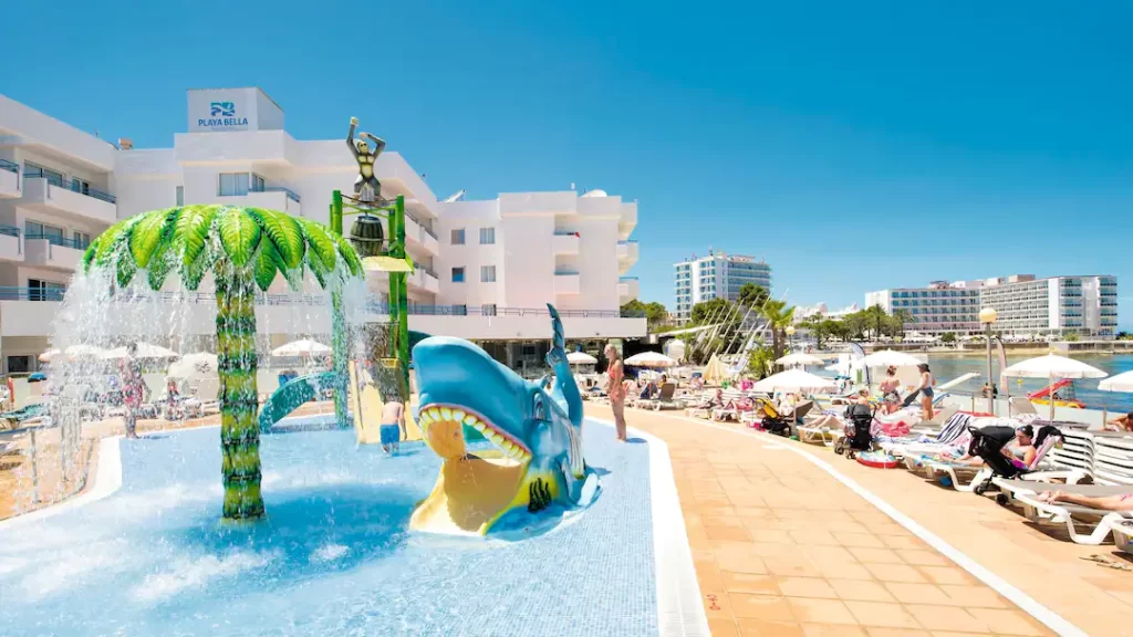 toddler friendly hotel in ibiza with a splash park