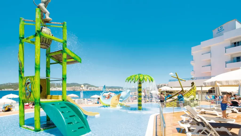 toddler friendly hotel in ibiza with a splash park