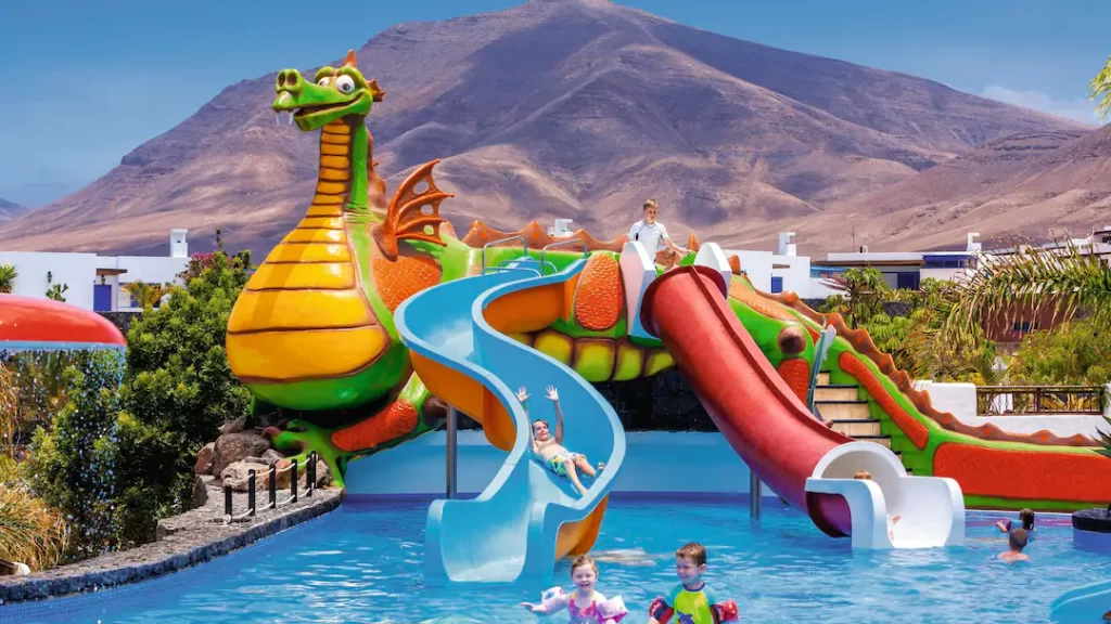 toddler friendly hotel in lanzarote with waterslides