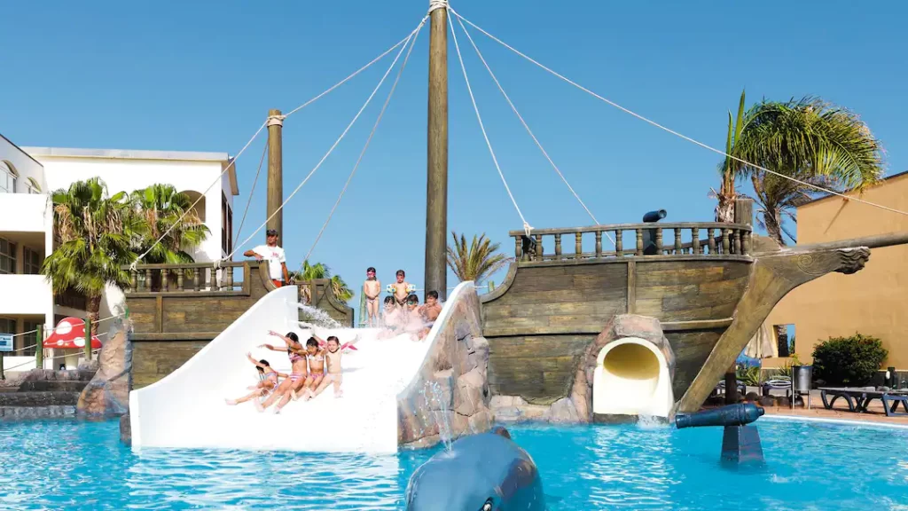 toddler friendly hotel in lanzarote with waterslides