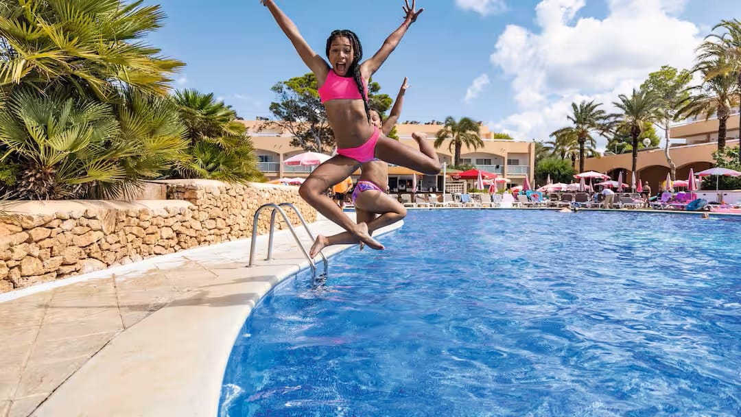 family friendly hotel ibiza with swim up room