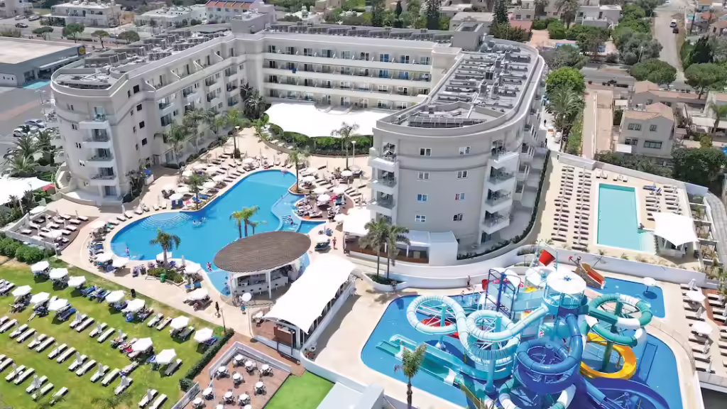 cyprus hotel with waterslides