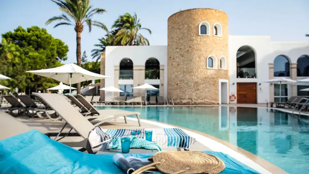 family friendly hotel in ibiza with a swim up room