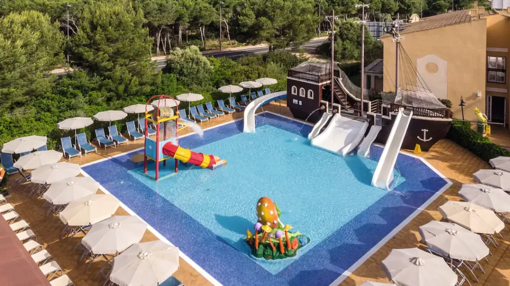 family friendly hotel in ibiza with a swim up room