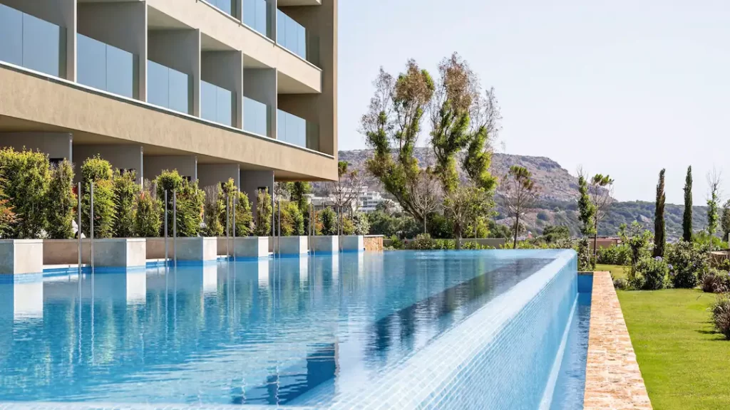 family friendly hotel in greece with swim up rooms