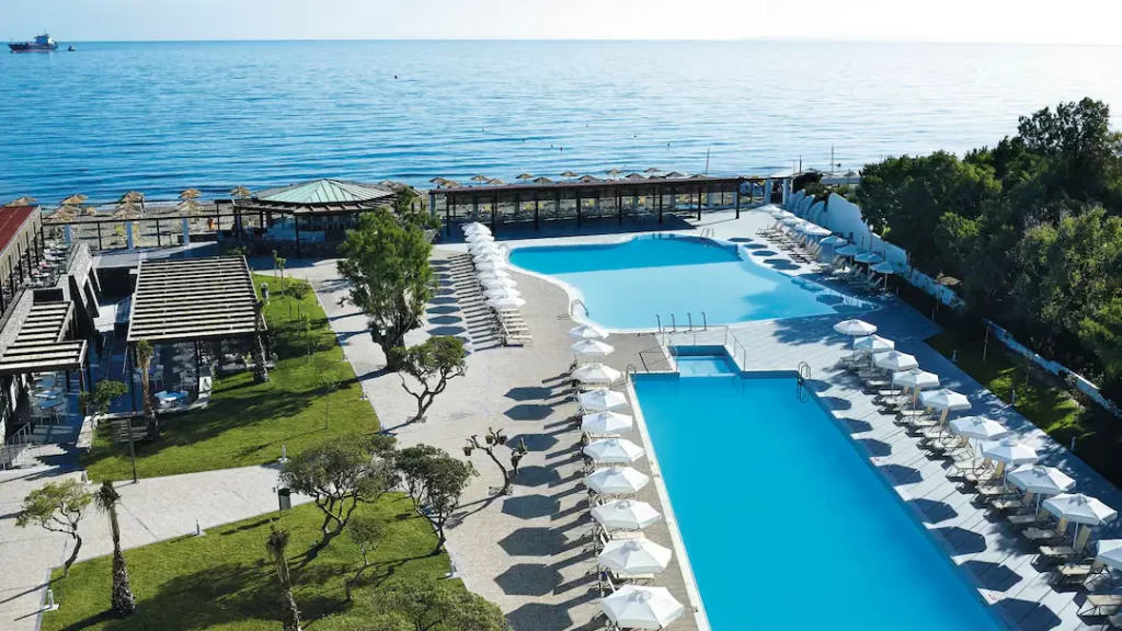 family friendly hotel in greece with swim up rooms