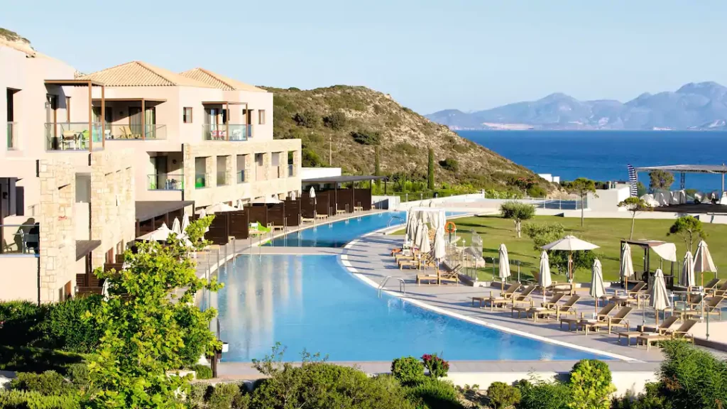 family friendly hotel in greece with swim up rooms